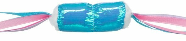 GLITTER CANDY, třpytivý bombón, látková hračka pro kočky s katnipem, 7 cm