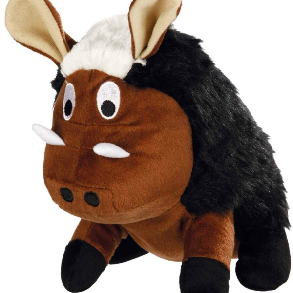 Plyšový kanec, s originál zvířecím zvukem 25 cm