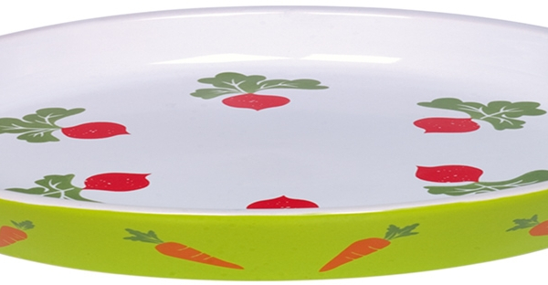 Nobby oválná keramická miska pro hlodavce mrkev+ředkvičky 30 x 22,5 x 4 cm 1l