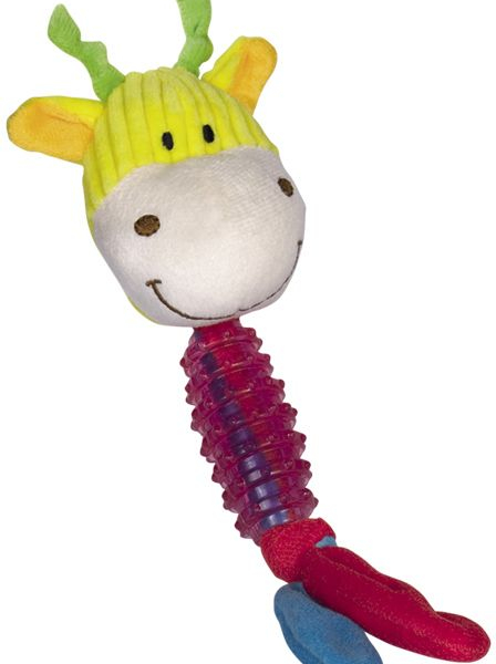Nobby hračka pro psa plyšová žirafa s TPR 25cm