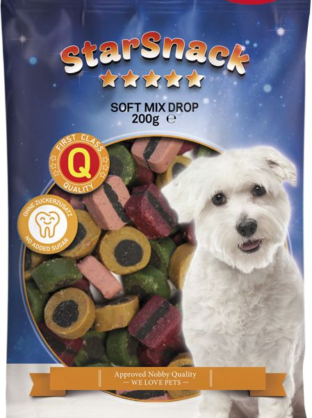 Nobby StarSnack Soft Mix Drop měkké odměny 200g