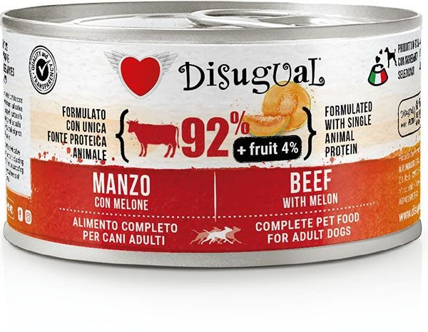 Disugual Fruit Dog Single Protein Hovězí s melounem konzerva