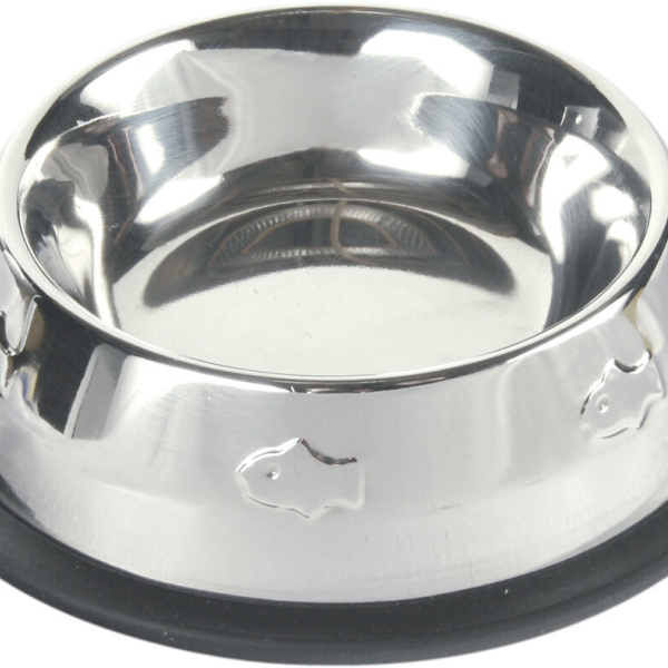 Miska nerez s gumou, motiv rybky 200ml/11cm