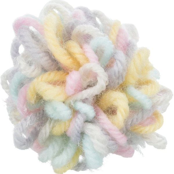 Klubko vlny, hračka pro kočky, polyester, ø 5 cm