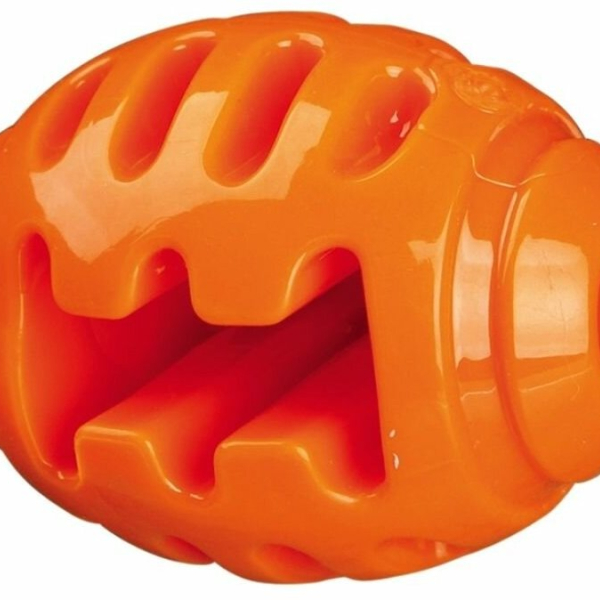 Soft Strong rugby míč TPR termoplastová guma 10 cm, oranžový - DOPRODEJ