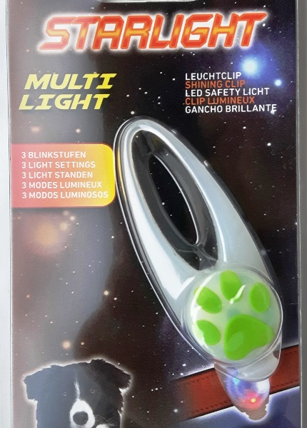 Starlight Multi Light blikající přívěšek transparentní 1ks