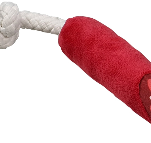Nobby Classic hračka Salám s lanem plyš 25 cm 1 ks