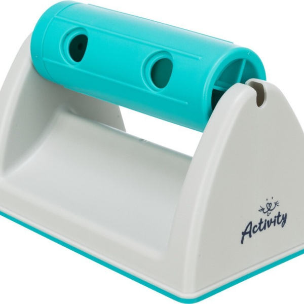 ACTIVITY Snack Roll, válec na pamlsky, hračka pro hlodavce, 19 x 12  x 11 cm, šedá/tyrkysová