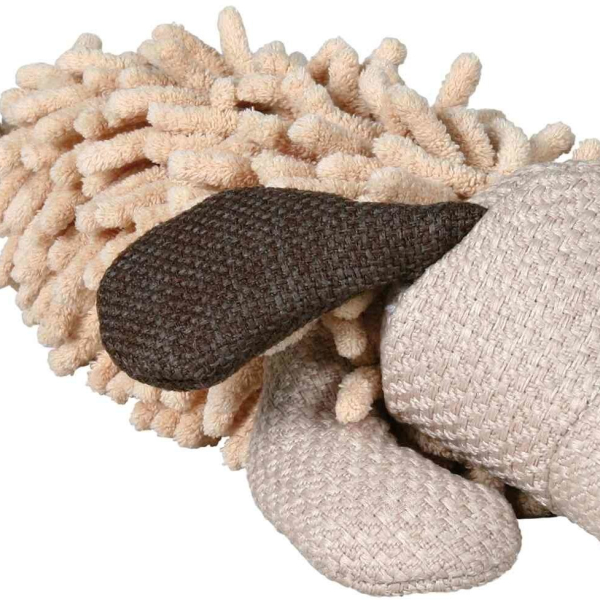 Plyšový pes s ocasem z lana 30 cm