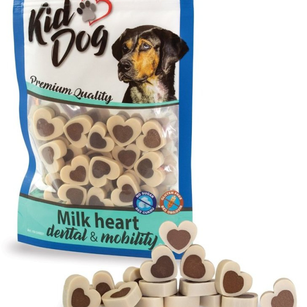 KIDDOG dentální vanilková srdíčka 80 g