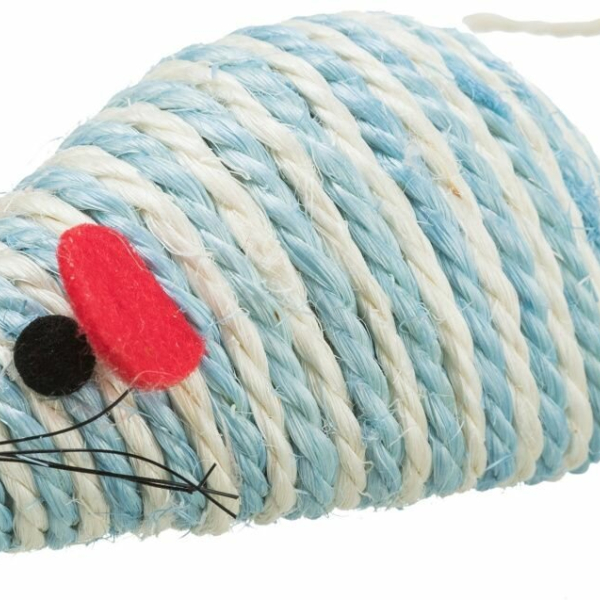 Myš se štěrchacími kuličkami uvnitř, sisal 10 cm