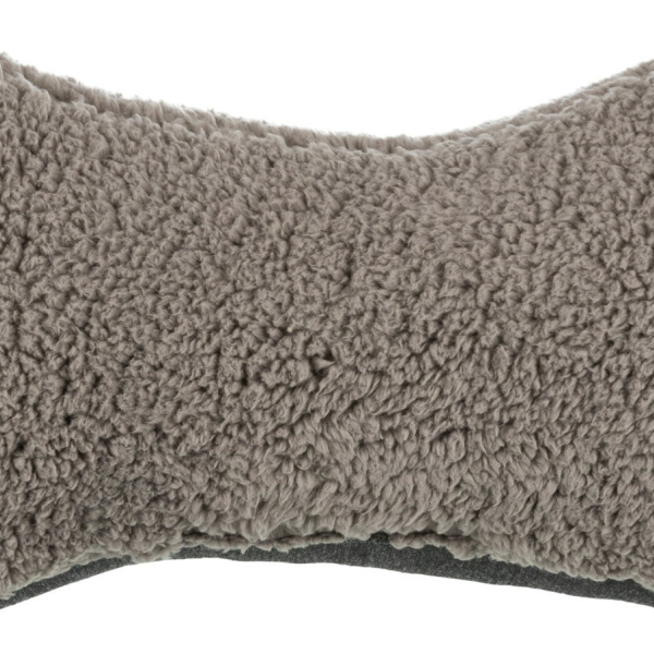 Polštář pod hlavu BENDSON, 40x22 cm, světlešedá/tmavošedá