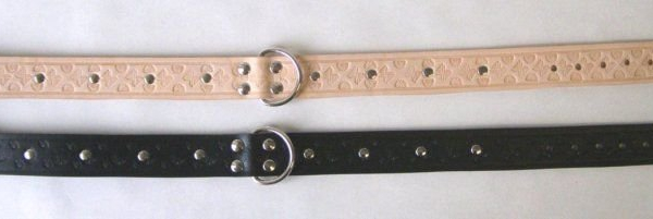 Obojek hladký, zdobený 70/4cm - DOPRODEJ