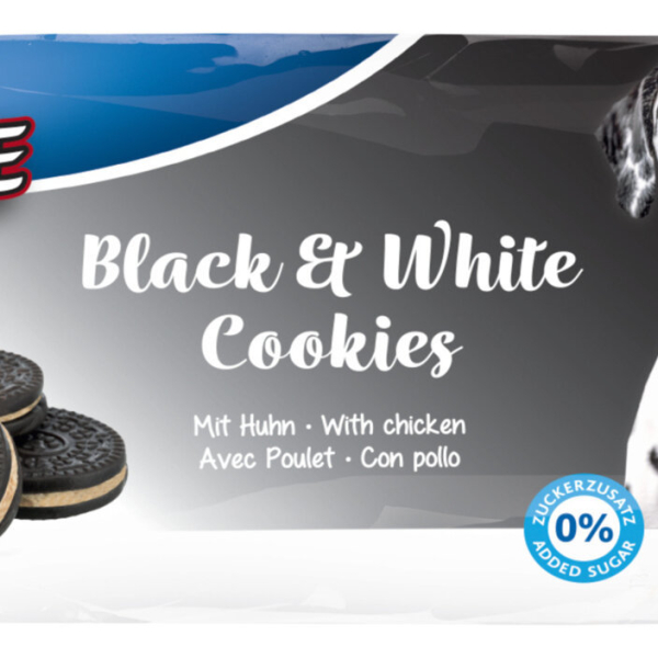 Black & White Cookies, sušenky s kuřecím, 4ks/100g