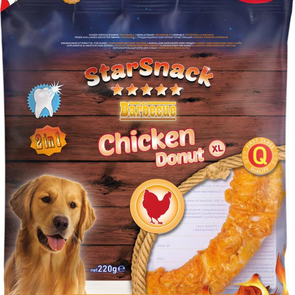 Nobby StarSnack BBQ obalovaný kuřecí kruh XL 20cm 220g