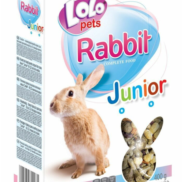 LOLO JUNIOR kompl. krmivo pro králíky 8-12 měs.400g krabička