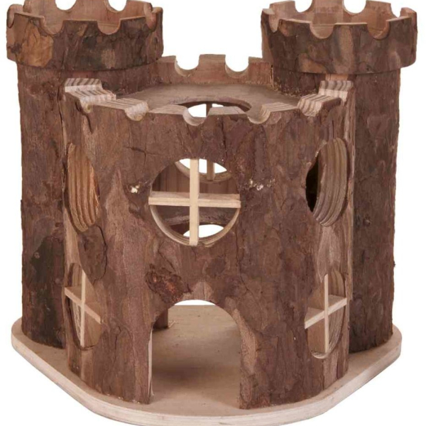 Dřevěný hrad MATTI pro hlodavce 17x15x12cm TRIXIE