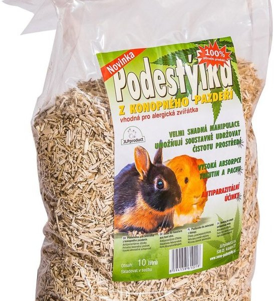 Podestýlka z konopného pazdeří