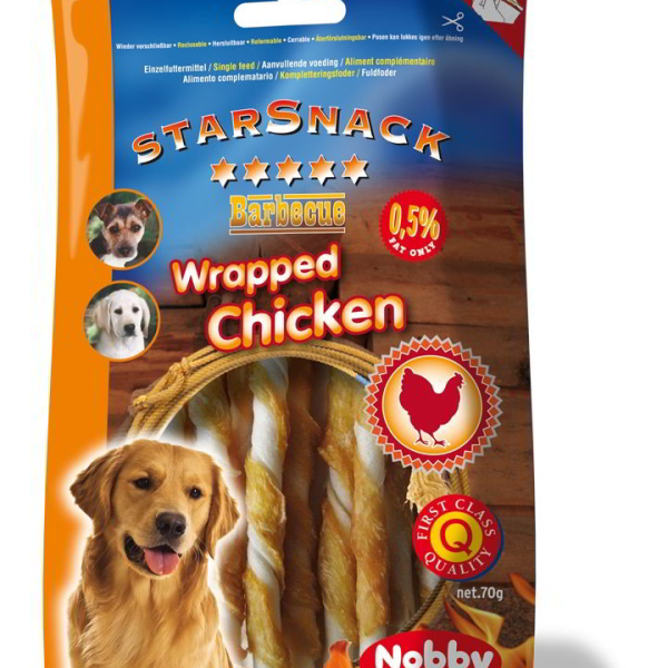 Nobby StarSnack Barbecue Wrapped Chicken Medium