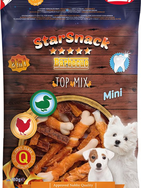 Nobby StarSnack BBQ Mini Top Mix pamlsky pro malé psy 180g
