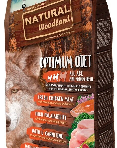 Natural Woodland Optimum Diet Mini,Medium/krůta,kuře