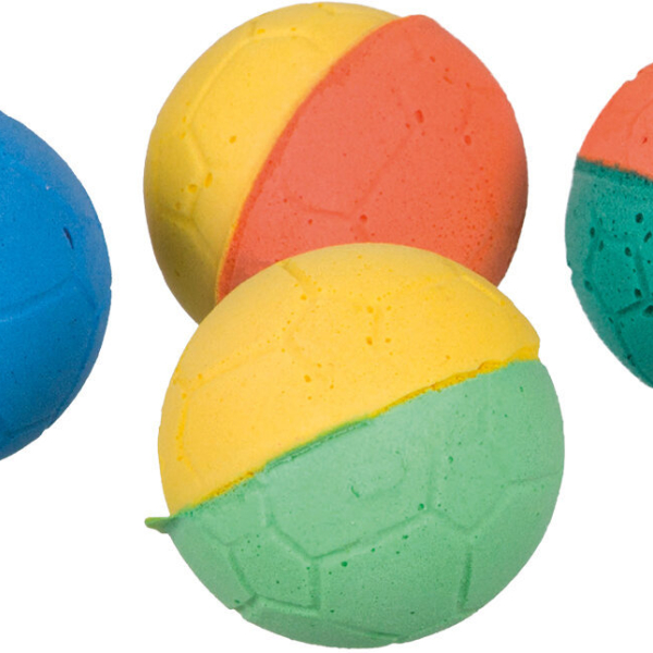 Míčky mechová guma různobarevné 4,3 cm bal. 4ks