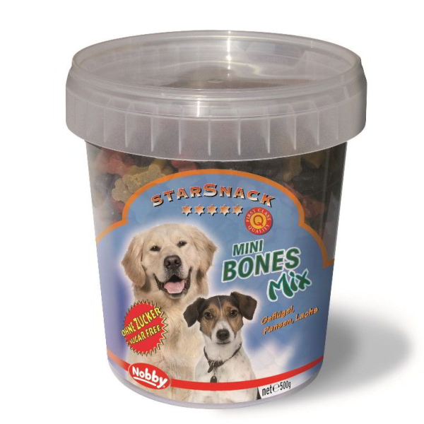 Nobby StarSnack Mini Bones Mix kyblík pamlsky pro psy