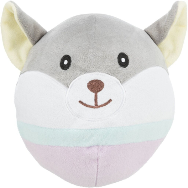 JUNIOR Bear, plyšová medvědí hlava pro štěňata,  20 cm