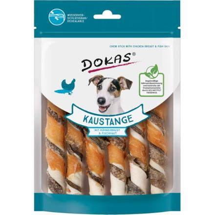 Dokas - Tyčinky z hovězí a rybí kůže, s kuřecím filetem 170 g