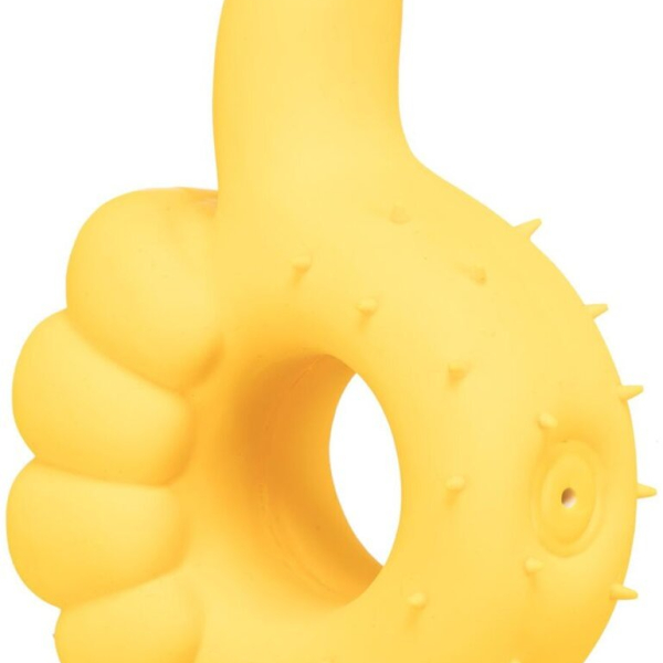 Palec nahoru, latexová hračka se zvukem, 14 cm