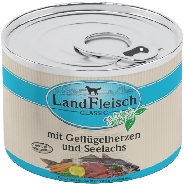 Landfleisch Dog Classic drůbeží srdíčka s treskou