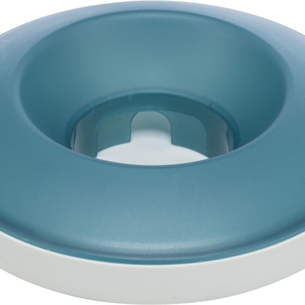 Rocking Bowl, houpací miska k pomalému krmení, 0,5 l/ø 23 cm, plastic, šedá/modrá