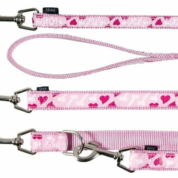 Vodítko ROSE HEART 1,00m/25mm (L-XL) - DOPRODEJ
