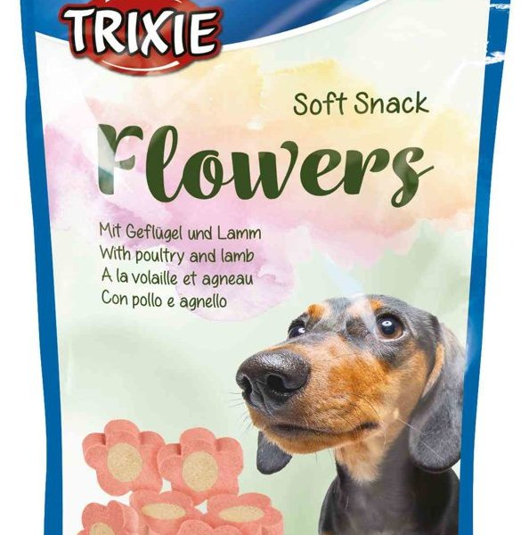Soft Snack FLOWERS Light - měkké kytičky jehněčí/kuřecí 75g