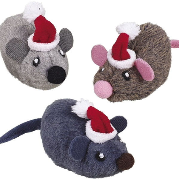 Nobby ToyBox Vánoční myšky Matatabi 30ks 8 cm