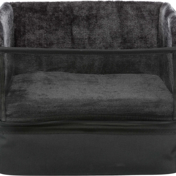 Autosedačka 45 x 28 x 40 cm, černá/šedá