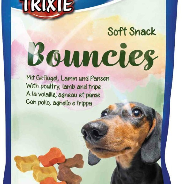 Soft Snack BOUNCIES mini kostičky kuřecí, jehněčí, dršťky 75 g