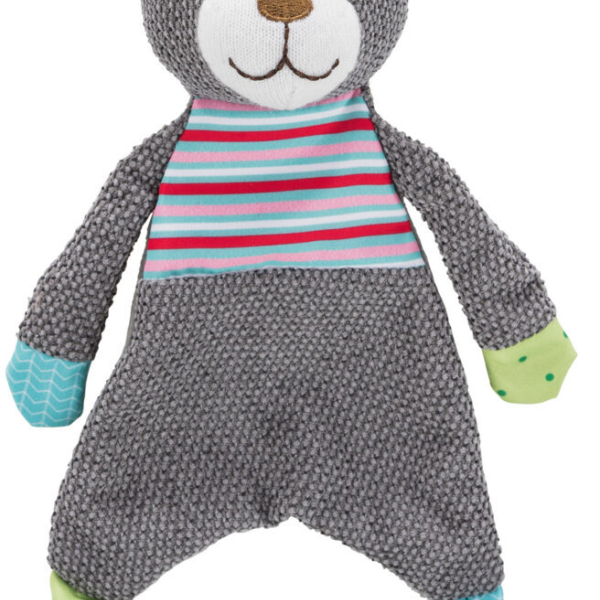 JUNIOR plyšový medvídek s šustící fólií,  28 cm