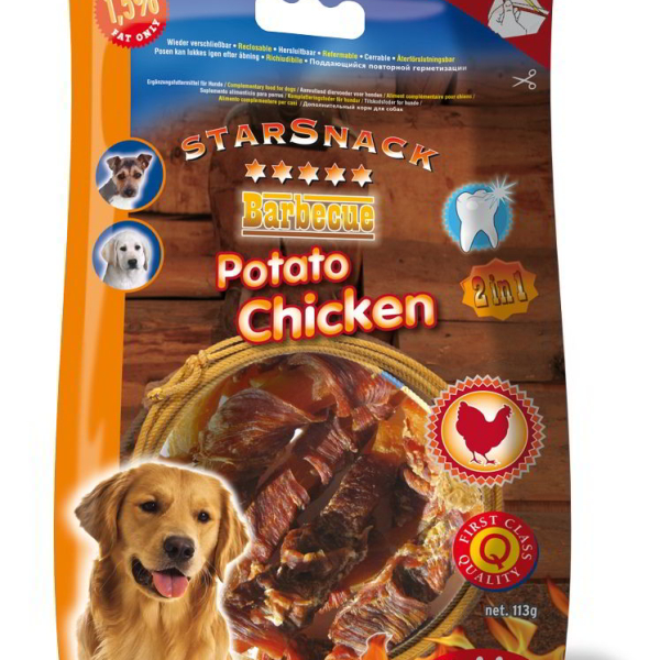 Nobby StarSnack BBQ Potato Chicken pamlsky 140g