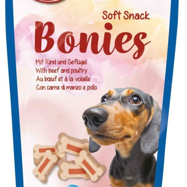 Soft Snack BONIES Light - měkké kostičky hovězí/krůta 75g