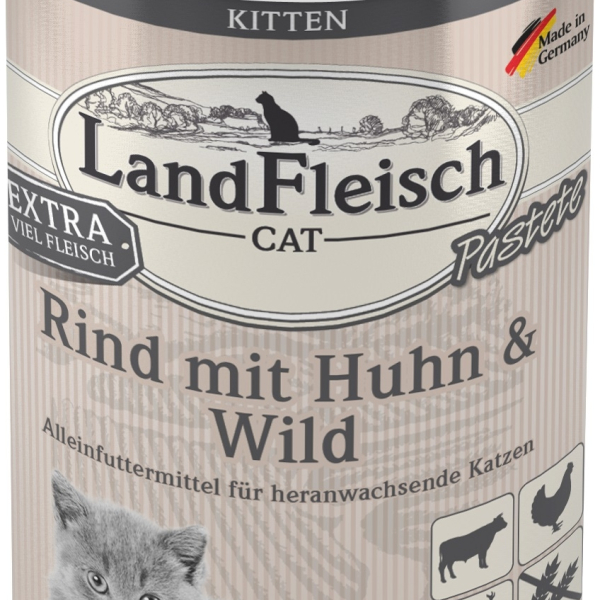 Landfleisch Cat Kitten Pastete hovězí, kuře, zvěřina