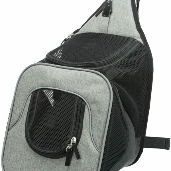 Nylonový batoh SAVINA klokanka 30x26x33cm černo-šedý (max. 10kg)