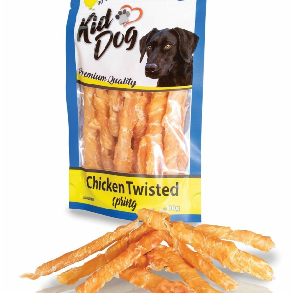 KIDDOG kuřecí prsa ve spirále 80 g