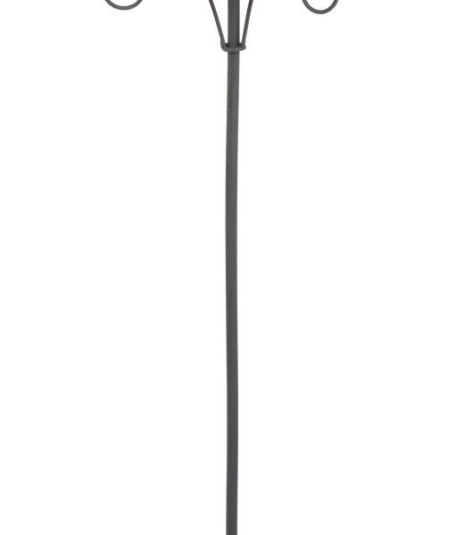 Venkovní pítko - miska na tyči, 1,800 ml/ø 35 cm, kov, šedá
