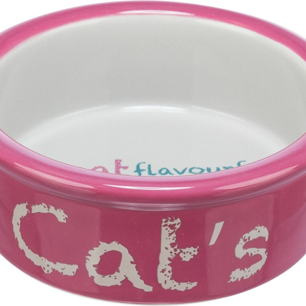 Keramická miska CAT´s, 0,3 l/ø 12 cm, antická růž/světlešedá