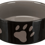 Keramická miska 1,4l/20cm - hnědá/tmavě šedá + motiv tlapky — Náhled 3 z 6