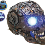 Nobby akvarijní dekorace Cyborg lebka s LED 20,8 x 13,7 x 15 cm — Náhled 1 z 2