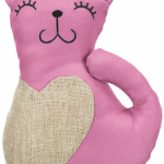 Kočka XXL, juta/polyester, 22cm - DOPRODEJ — Náhled 2 z 3