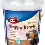 Soft Snack Happy Hearts - srdíčka jehněčí s rýží, kyblík 500 g — Náhled 1 z 2