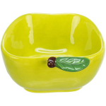 Keramická miska JABLKO (morče,králík), 180 ml/ 12 x 11 cm, zelená — Náhled 2 z 4